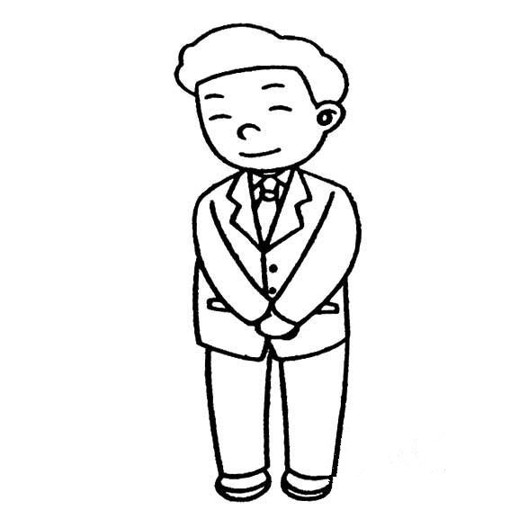 形象生动的人物老师简笔画